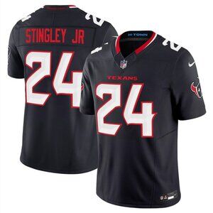 Mens Youths Derek Stingley Jr Navy Vapor Stitched Jersey